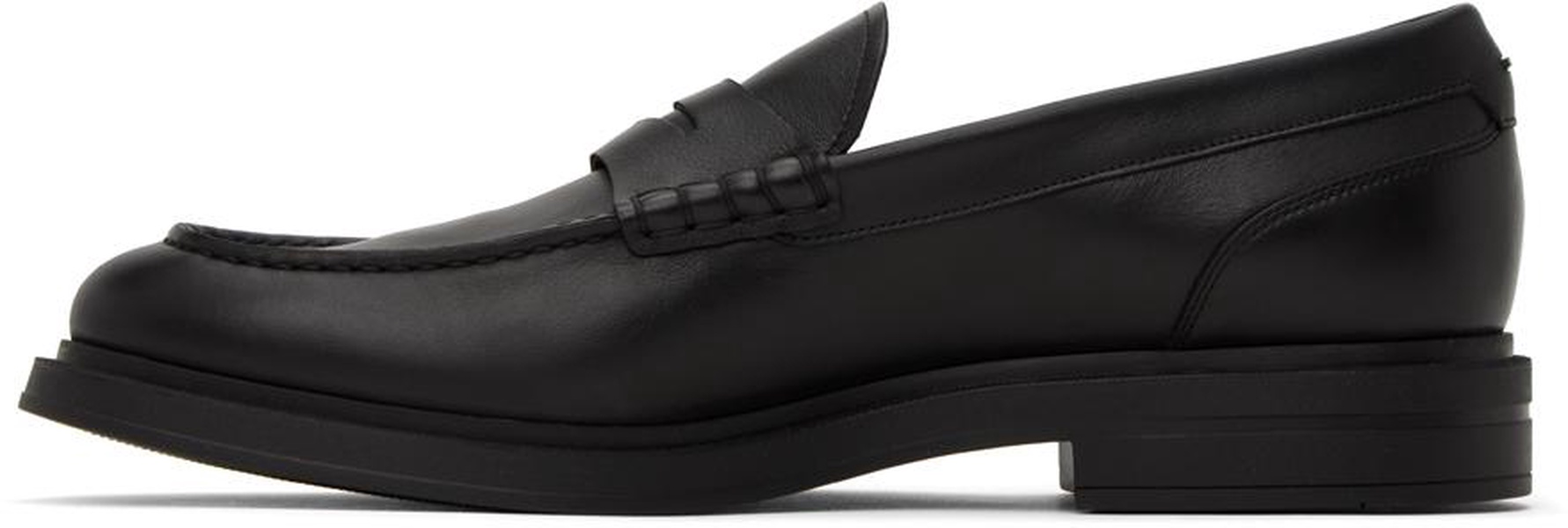 Black Almond Toe Loafers