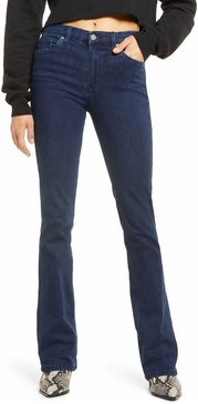 thoyt mini flare high rise boot cut jeans - book smart