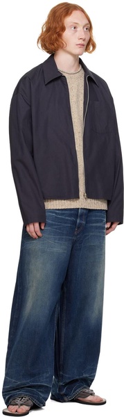Gray Zip Shirt
