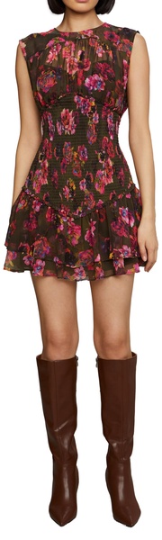 AMUR Women's Sierra Smocked Mini Dress