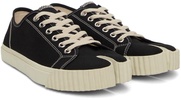 Black Canvas Tabi Sneakers