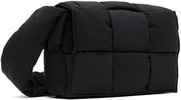 Black Padded Cassette Messenger Bag