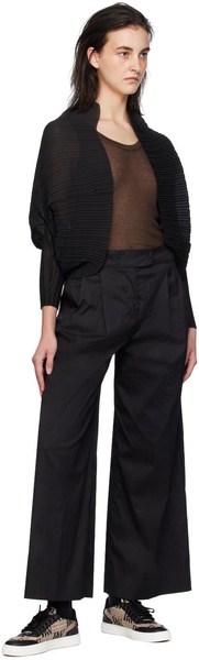 Cassia cotton-blend poplin wide-leg pants