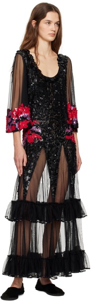 Black Gazebo Maxi Dress
