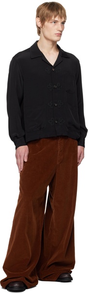 Black Trillium Long Sleeve Shirt