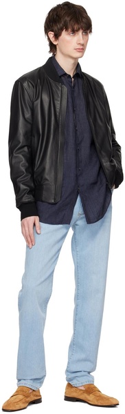 Navy Button Shirt