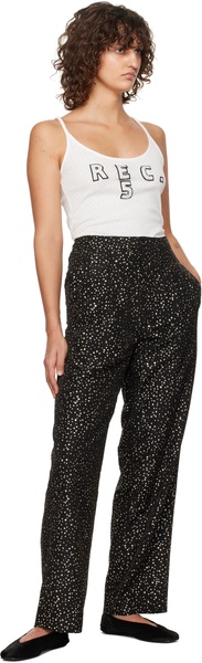 Black Glitter Murray Trousers