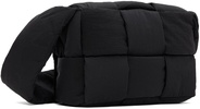 Black Padded Cassette Messenger Bag
