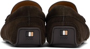 Brown Portuguese-Crafted Suede Loafers