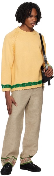Yellow Daisy Garland Sweater