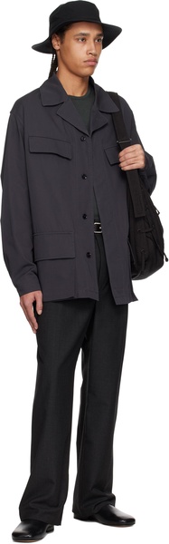 Gray Four Pockets Jacket