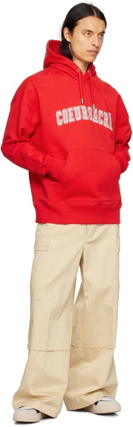 Red 'Cœur Sacré' Hoodie