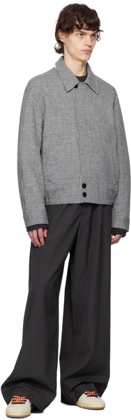 Gray Linen Jacket