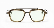 Akari - Green Tortoise / Black Rhodium Glasses