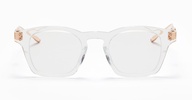 Wise - Crystal Clear - Brushed White Gold (45) Glasses
