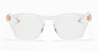 Wise - Crystal Clear - Brushed White Gold (48) Glasses
