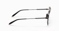 Calisto - Brushed Black/matte White Gold/black Crystal Eyeglasses Glasses