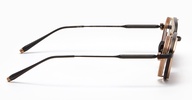 Eris-two - Brushed Black / Matte White Gold Sunglasses