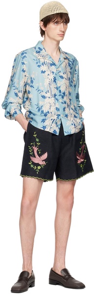 Blue Bamboo Forest Shirt