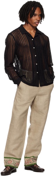 Black Meandering Shirt