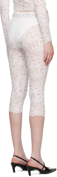 White Cassia Capri Leggings