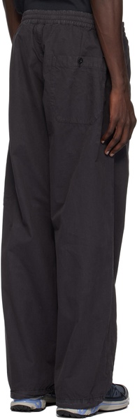 Black Microreps Boxy Lens Cargo Pants