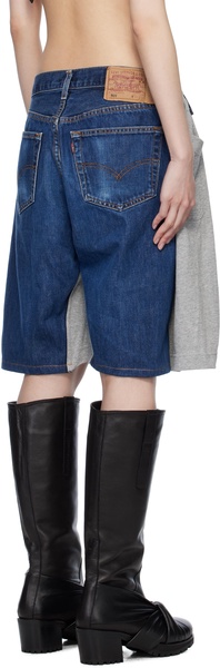 Gray & Blue Nº69 Overjogging Denim Shorts