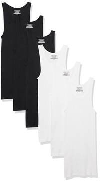 Amazon Essentials Men's Tank Undershirts, Pack of 6