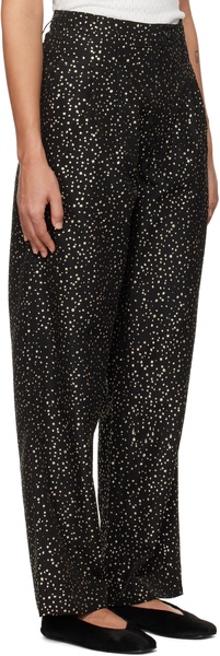 Black Glitter Murray Trousers