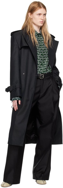 Black Long Trench Coat
