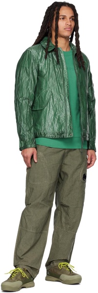Green Embroidered Sweatshirt
