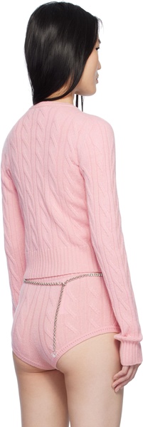 Pink Wool & Cashmere Cardigan