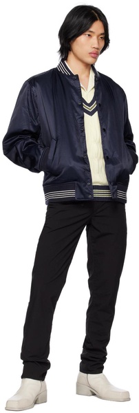 Navy Dugout Bomber Jacket