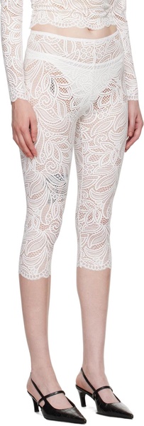 White Cassia Capri Leggings