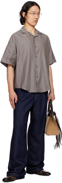 Cotton gabardine shirt