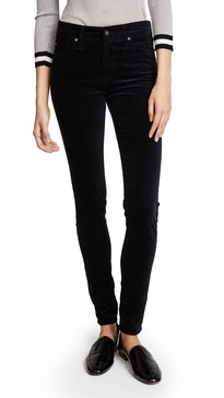 AG Adriano Goldschmied Women's Farrah Velvet Skinny
