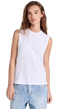 ATM Women's Sleeveless Schoolboy Tee