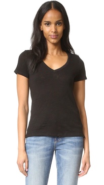 ATM Anthony Thomas Melillo Women's Schoolboy V Neck Tee