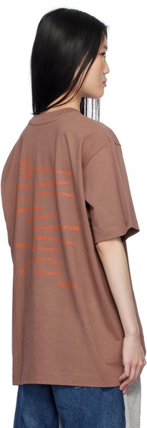 SSENSE Exclusive Brown Multicollection V T-Shirt