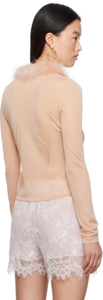 Pink Knitted Cardigan