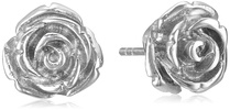 Amazon Essentials 925 Sterling Silver Rose Gold Earrings for Women, Nickel-Free Hypoallergenic Jewelry Gift, Push Back Stud Earrings , (previously Amazon Collection)