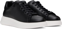 Black Leather Sneakers