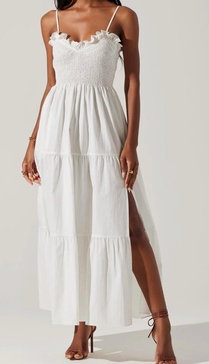 seraphine dress in white