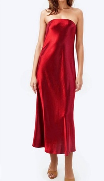 noelle dress in cardinal