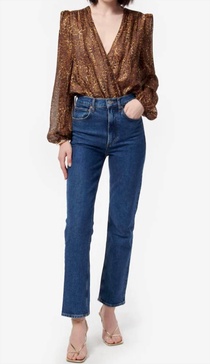 isa bodysuit in animal print