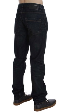 elegant straight fit   men's jeans