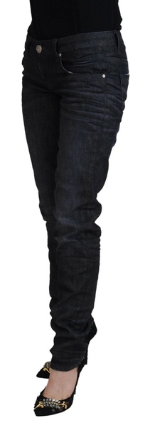 cotton low waist slim fit women casual blue women's jeans