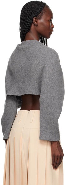 Gray Twist Sweater