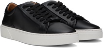Black Gary Leather Low-Top Sneakers