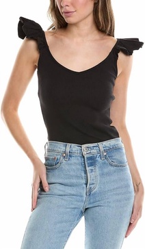 celeste tank top in jet black